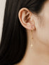 Cercei din argint Cruce (Silver/Gold)